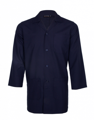 Navy blue full sleeve lab coat 