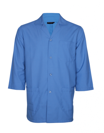 Sky blue full sleeve lab coat