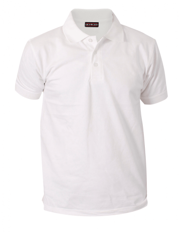 Sparkling white polo pique T. shirt 1