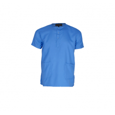 Sky blue men's scrub top