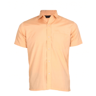 Solid light brown half sleeve shirt 