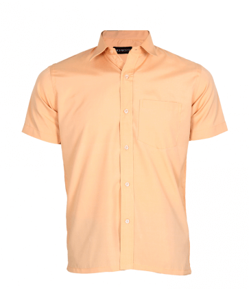 Solid light brown half sleeve shirt