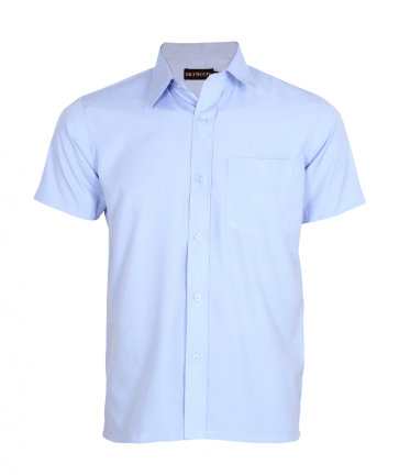 Crisp sky blue half sleeve shirt