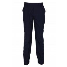 Navy blue trousers with elastic