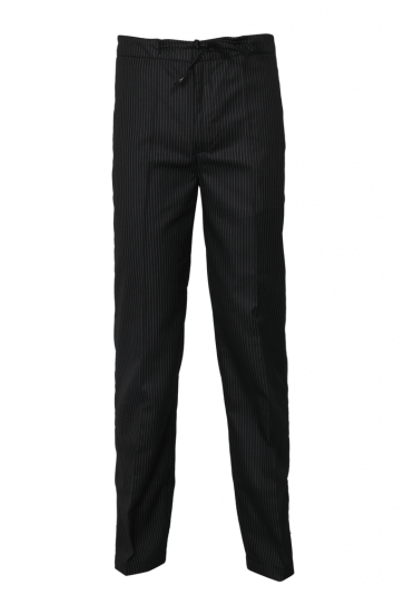 Black and white stripes chef trousers