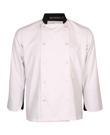 Executive Chef coat - White with Black styling