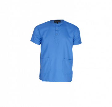 Sky blue men's scrub top