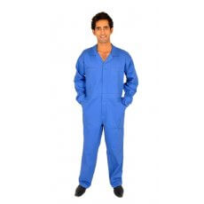 Royal blue twill boiler suit