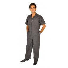 Grey twill boiler suit