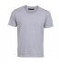 Grey round neck single jersey t shirt 