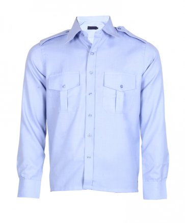 Med  blue structured Security Shirt