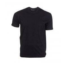 Black round neck single jersey t shirt