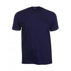 Navy blue round neck single jersey t shirt 