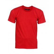 Red round neck single jersey t shirt