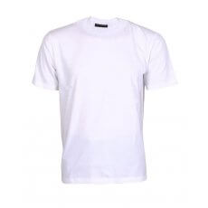 White round neck single jersey t shirt 