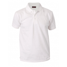 Sparkling white polo pique T. shirt 1