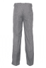 Black and white microcheck chef trousers 1