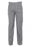 Black and white microcheck chef trousers 
