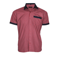 Red checks service shirt